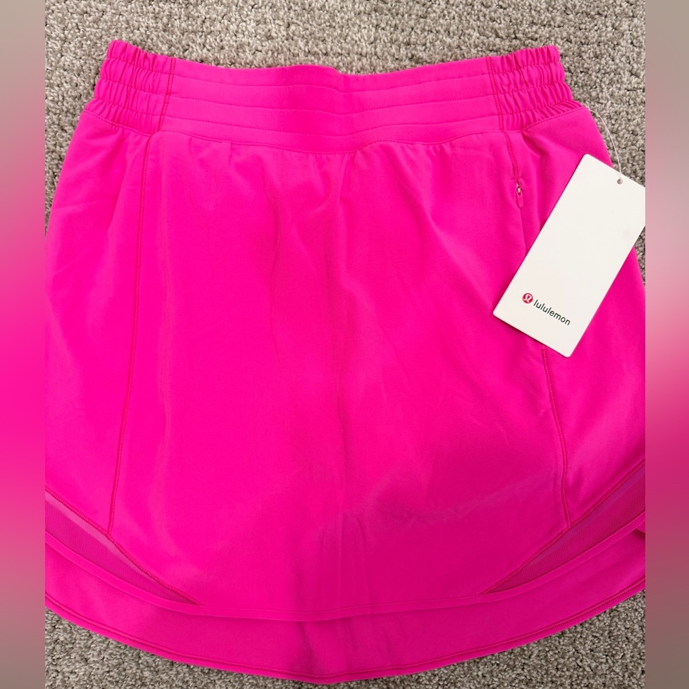 lululemon athletica Neon Pink Athletic Mini Skirt - Picture 2 of 4